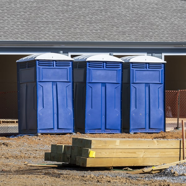 is there a specific order in which to place multiple porta potties in Colfax WA